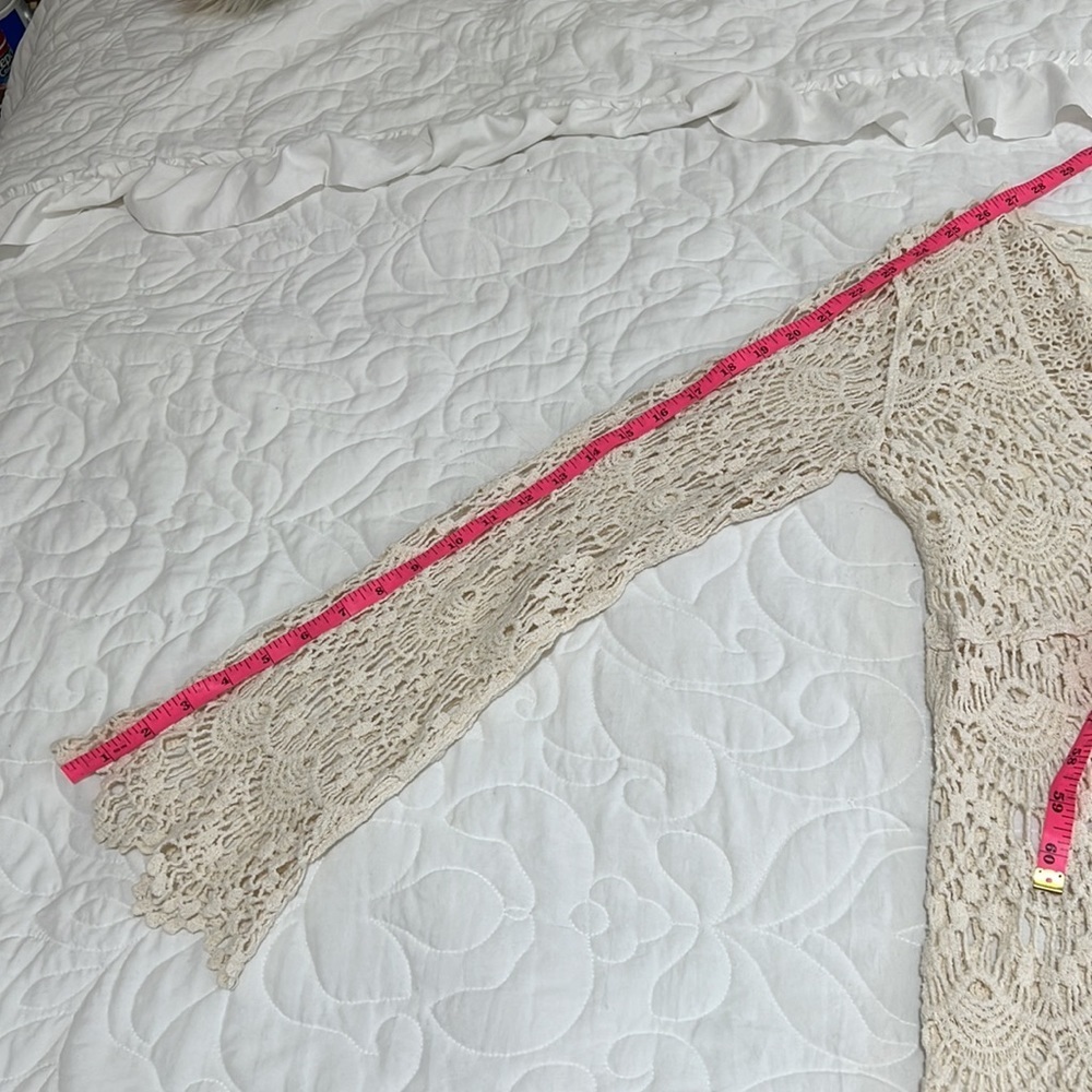 Crochet Lace Boho Coverup - Picture 5 of 9